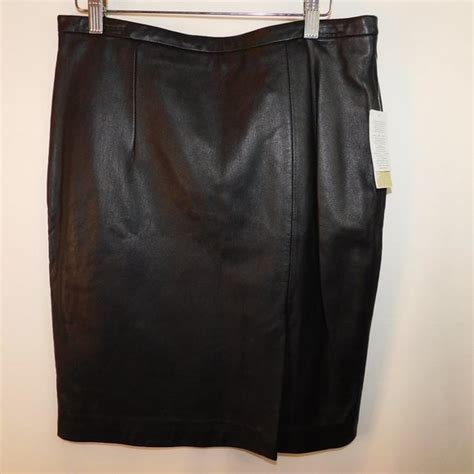 michael kors leather pencil skirt|Michael Kors pencil skirt.